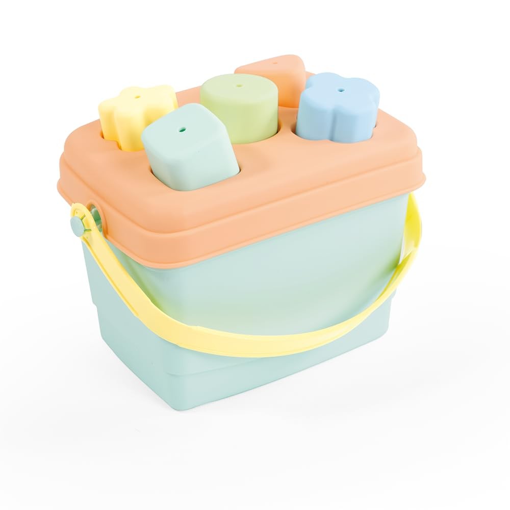 : Shape Sorter – Bucket – 7pc Sort & Play Toy, 5 Shape Blocks & Matching Cuto…