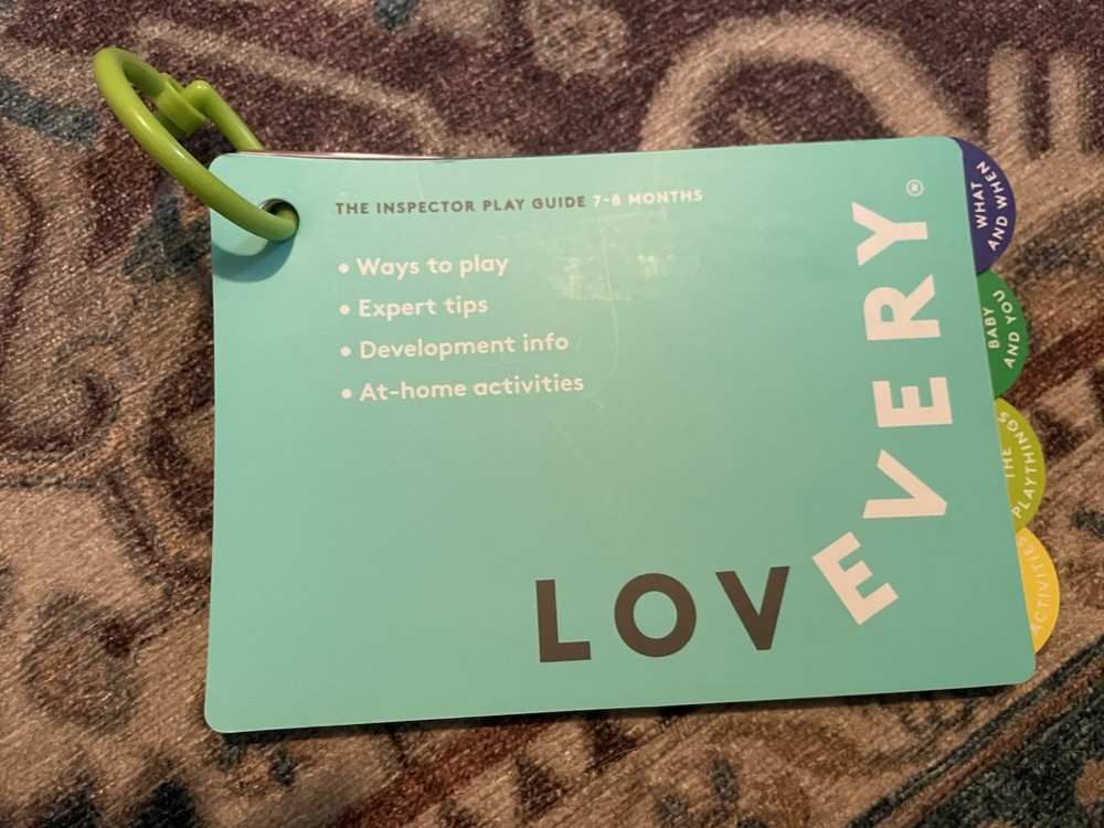 LOVEVERY The Inspector Playkit Guide 7-8 Months – Replacement Manual