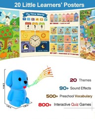 Talking Pen & 20 Laminated Toddler Learning Posters Set – Colorful Educationa…