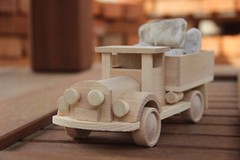 Handmade in Ukraine Waldorf Wooden Car Toy “ZIS” Montessori Baby