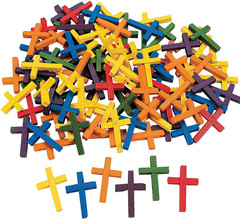 Wonderful Wood Cross Beads – Kids Craft Activity Set, Creative Play Supplies