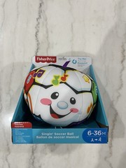 New Fisher-Price Laugh & Learn Singin Soccer Ball Plush Music Songs Age 6-36m