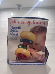 Johnson & Johnson Playpath Spin-a-Sound Rattle Toy Stars 6-36 Months 9567