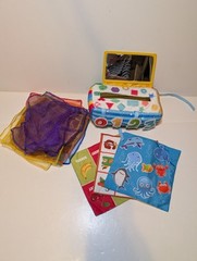 Baby Tissue Box Rainbow Tissues Play Paper Crinkle Sensory Teether Mirror