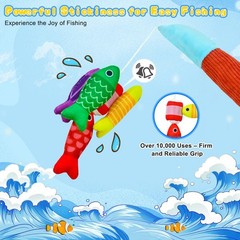 Montessori Toys for 1+ Year Old – 23 PCS Fishing Game Toys with 2 Poles & 15 …