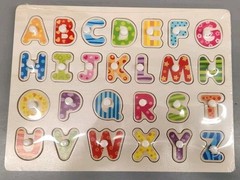 2 Wooden Motor Skills Toys – Latches and Alphabet Activity Boards