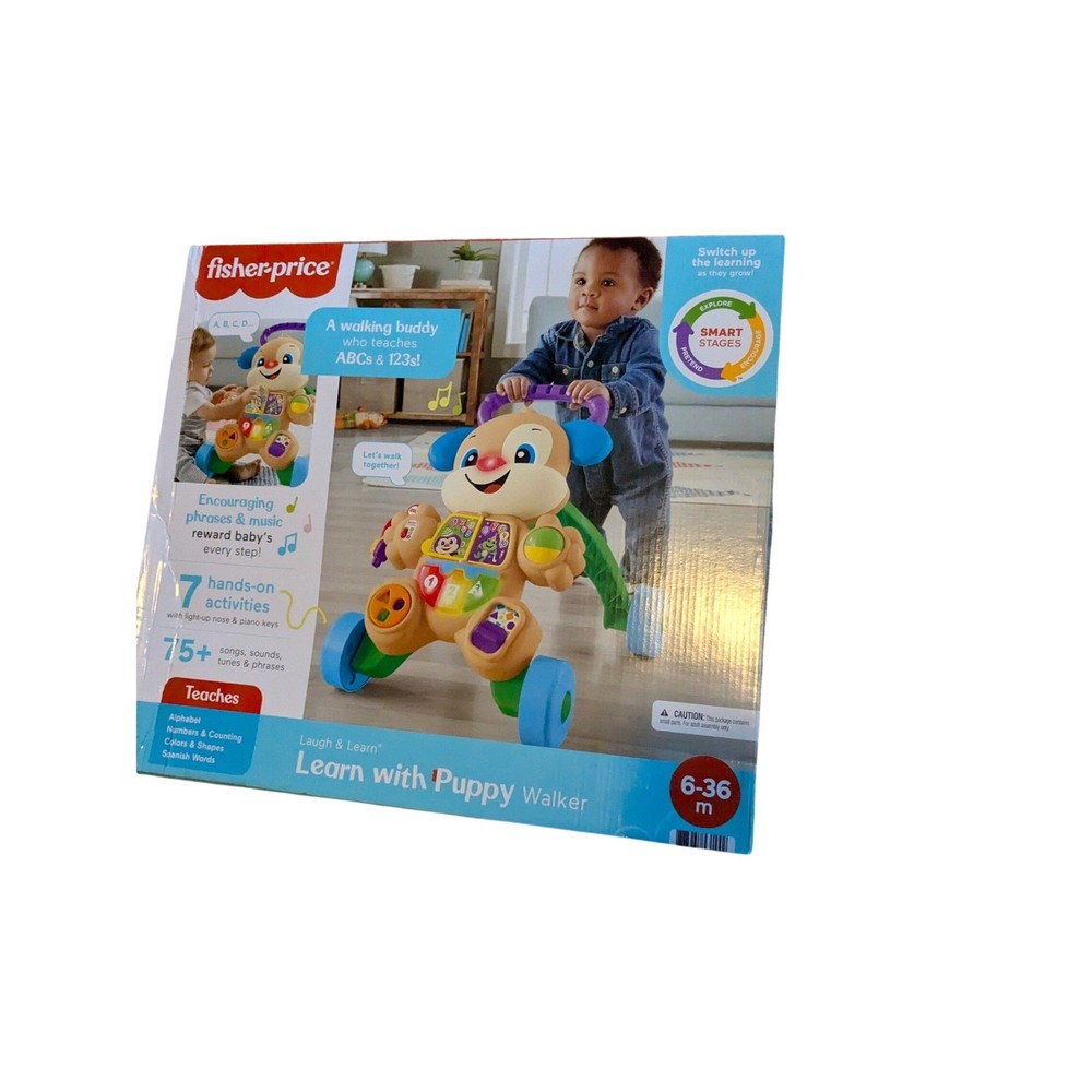 Fisher-Price Laugh & Learn Learn with Puppy Walker Musical Infant Toy FRC85