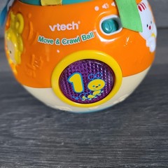 VTech Move and Crawl Baby Ball Music & Sound Toddler Tested and Works