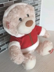 Cuddle Barn Holiday Animated Story Time Plush Bear-Night Before Christmas VIDEO