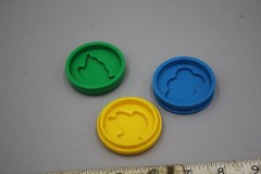VTech Crunch Count Dinosaur Replacement Food Coins 3 pcs Blueberry Pea Bananas