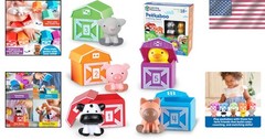 Montessori Farm Animal Set: Counting & Sorting Fun for Toddlers, Ideal Gift
