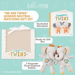 Baby Gift Set for Twins Newborn & Infant – 3-Piece, Multicolor – Rhyming Baby…