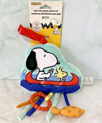 Peanuts Snoopy Pull Down Jiggle Activity Toy Infant Baby Stroller Car Seat