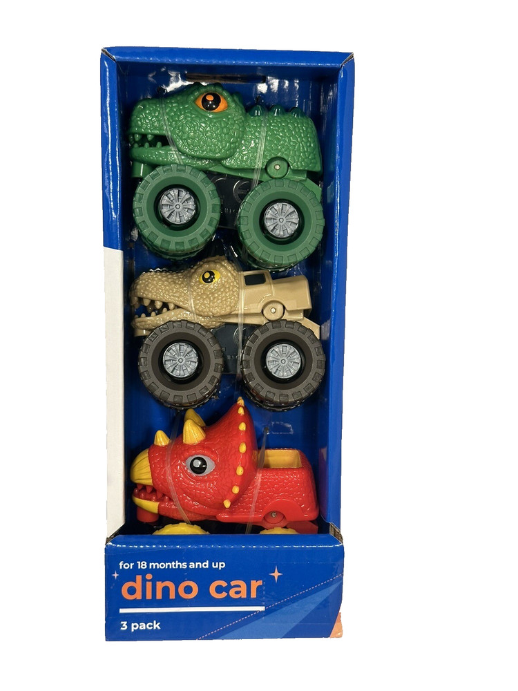 3 pack dino cars 18+ months