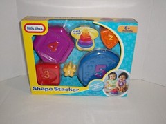 New Little Tikes Shape Stacker Primary Colors Numbers Shapes 6 Months +