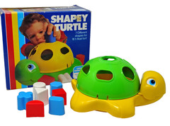VTG Floating Shapey Turtle Baby Shape Sorter Puzzle Learning Sensory Bathtub Toy