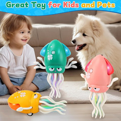 Electric Dancing Octopus Light and Music Toy for Babies and Toddlers (Green)