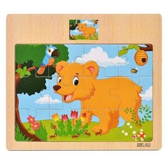 Wooden Jigsaw Puzzles for Kids Age 2 3 4 5 Toddler Puzzles Toys, Preschool Set 6