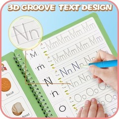 Magic Practice Copybook Set Reusable Writing Books for Kids 5 Pack with Pens