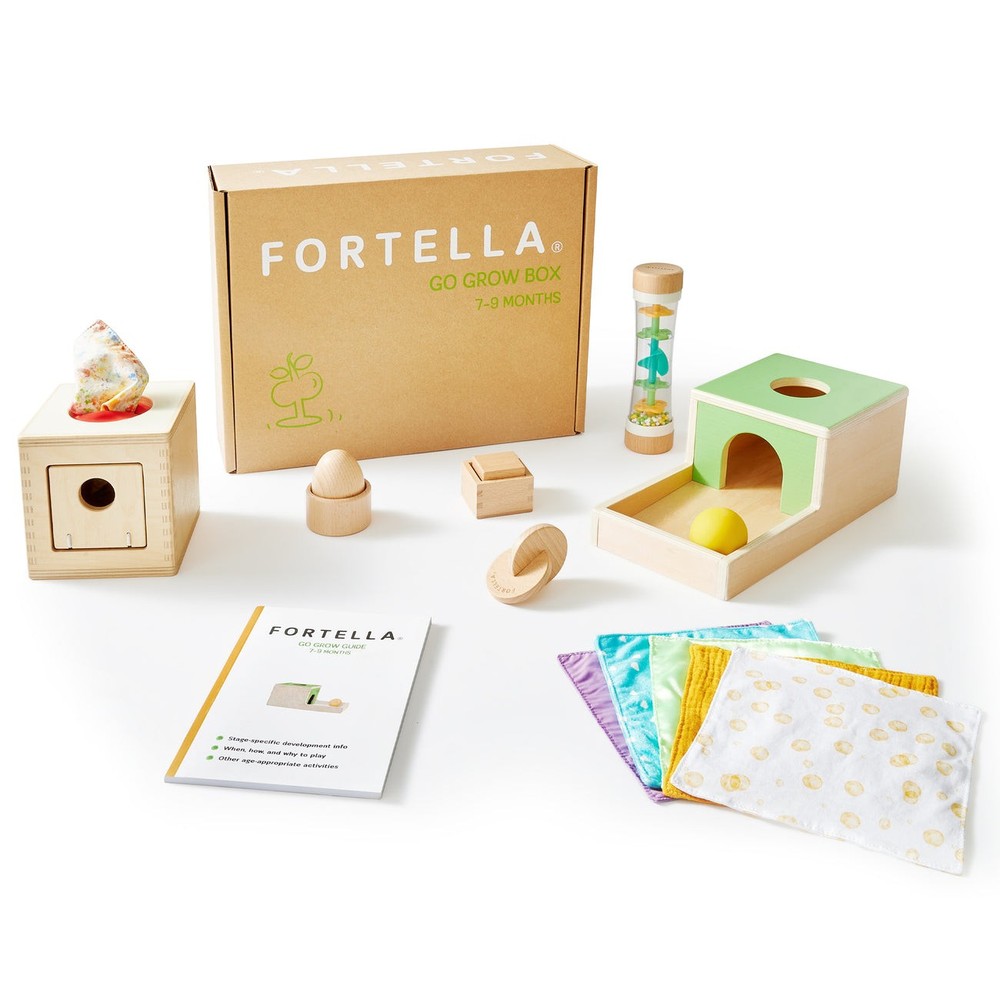 Fortella Baby Go Grow Box sensory developmental baby toy for 7-9 Months Activity