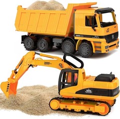 Gift for Boys – Construction Vehicles Excavator & Dump Truck