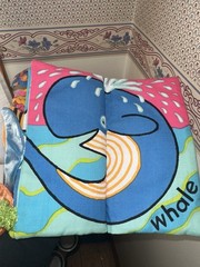 Lot Of 2 Jellycat Baby Crinkle Cloth Book Farm Tails And Sea Tails