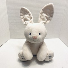 Gund The Bunny Animated Plush Stuffed Animal Baby Flora Plays Peek A Boo 12in