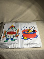 Vintage Pingo Soft Cover Book Babys First Club Vinyl Bathtub Toy 90s Nostalgia