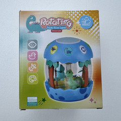 Rotating Musical Light-Up Dinosaur Park Toy, Green/Blue/Yellow, 12+ Months