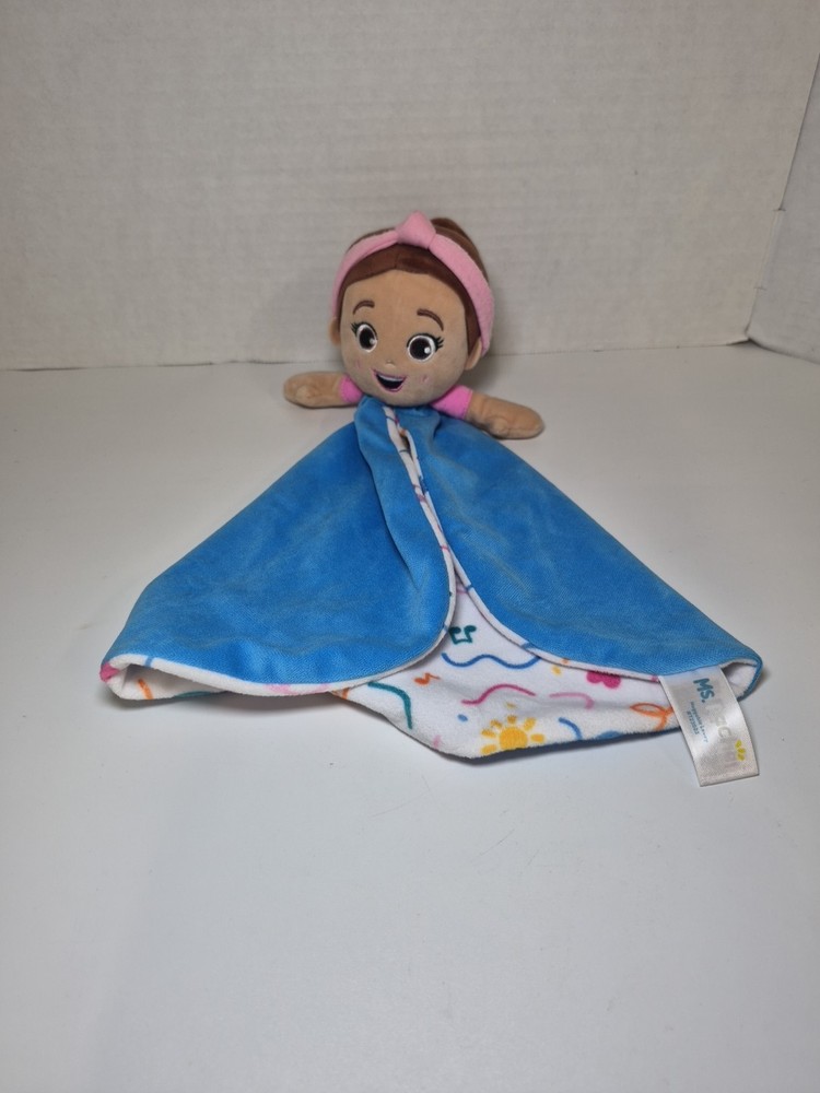 Ms. Rachel Huggable Lovey Plush Toy Soft Blue Pink.
