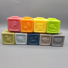 Soft Stacking Blocks Baby Sensory Toys Numbers Shapes Stacking Lot Of 9