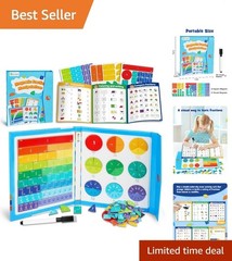 Interactive Magnetic Fraction Puzzle with 102 Colorful Learning Pieces