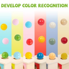 Object Permanence Box with Tray Three Balls Montessori Toys for 6-12 Months B…