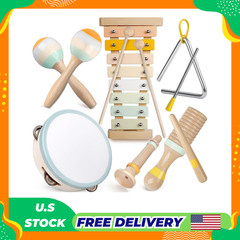 Baby Musical Instruments – Neutral Colors Musical Toys for Toddlers 1-3, Montess