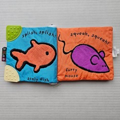 Amazing Baby Feel and Learn Soft Cloth Sensory Book Kids Preferred Teether Toy