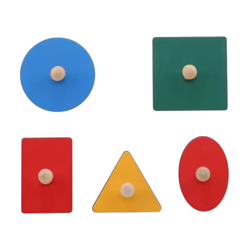 Wooden Geometric Shape Sorting Puzzle Learning Toys for Kids A 1