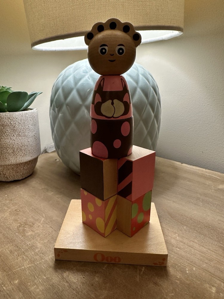 In The Night Garden Ooo Tomliboo Wooden Stacking Toy