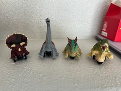 Set of 4 Dinosaur Toy Pull Back Car Toy