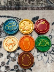 VTech Chomp and Count Dino Replacement Coins lot of 7 plus +2 Doors
