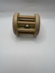 LOVEVERY Wooden Rolling Bell Montessori rattle toy The Charmer Play Kit 3-4 mos