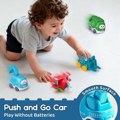 Cartoon Truck Car Toy Set w/ Playmat & Storage Bag Toddler 12-24 Months