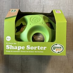 Green Toys BLUE & GREEN Shape Sorter 10 pieces MADE IN THE USA Age 6M+