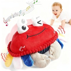 Baby Toys 18 Months – Crawling Crab Tummy Time Toy with Musical Dancing Walking