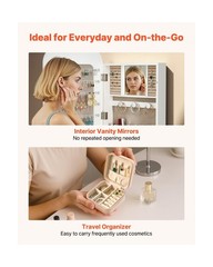 VEVOR Mirror Jewelry Cabinet, 42.5-inch Tall, Full-Length Mirro… USA FAST SHIP