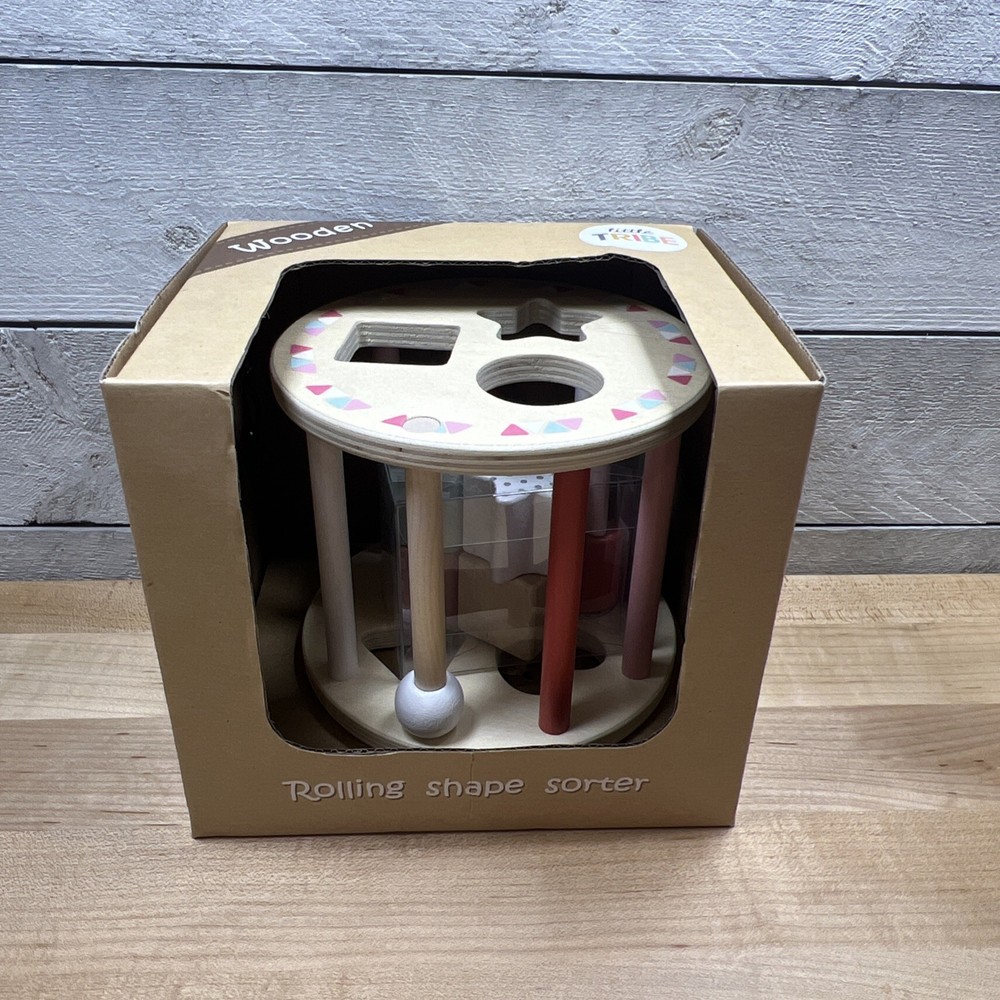 Little Tribe Wooden Rolling Shape Sorter