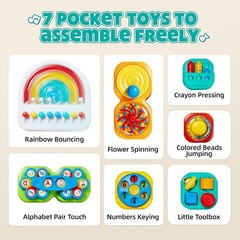 Busy Board 3.0: Multicolored Learning Activity for Toddlers 1-6 – Non-Toxic Fun