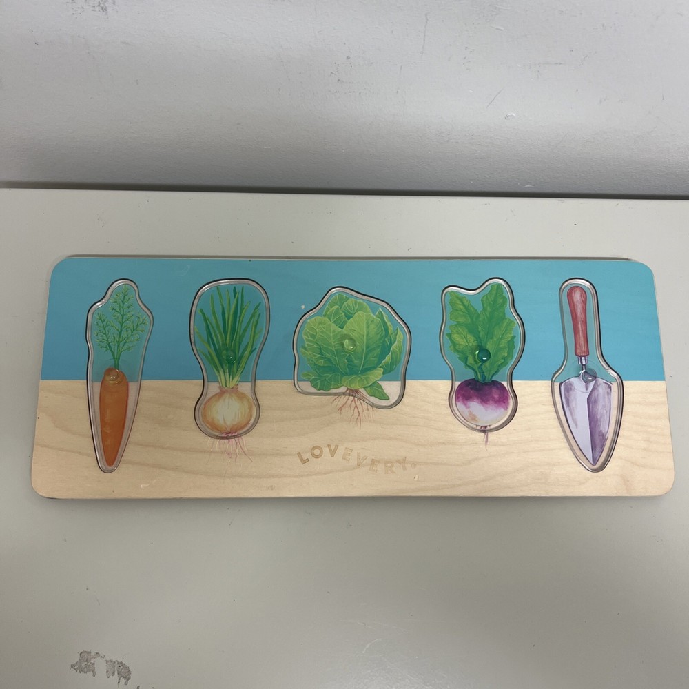 Lovevery Community Garden Vegetable Puzzle – Adventurer Play Kit 16-18 Months