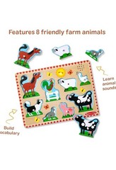 Melissa and Doug Farm Animals Sound Puzzle 8 Animals with Sounds, New and Sealed