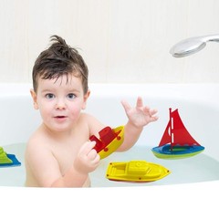 ArtCreativity Toy Boats for Water Play, (4 Pack), Pool Toys Small