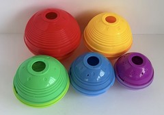 Fisher Price Stacking Nesting Ball Set Multi Color Stack & Roll Cup 10 Pieces